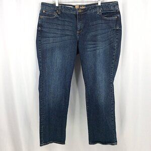 Kut from the Kloth Katy Boyfriend Jeans Womens Plus Size 20W Dark Wash Stretch